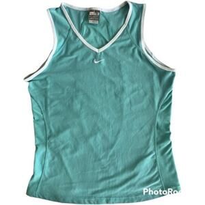 Nike Fit Dry Tank Top Women's Sleeveless Blue Size Medium